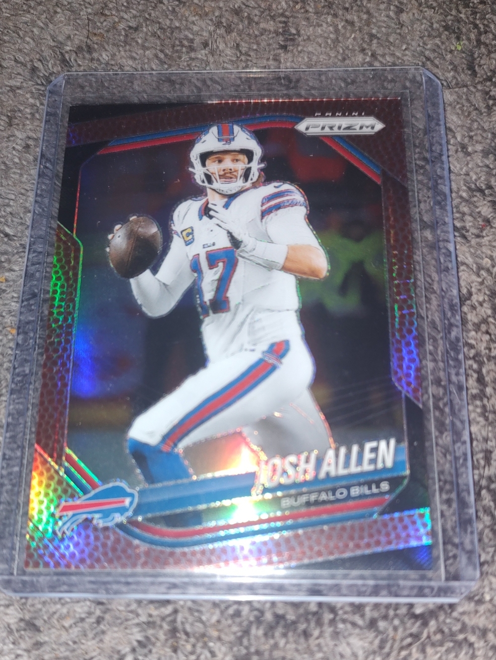 Panini Josh Allen Football Card - White, Blue, Red